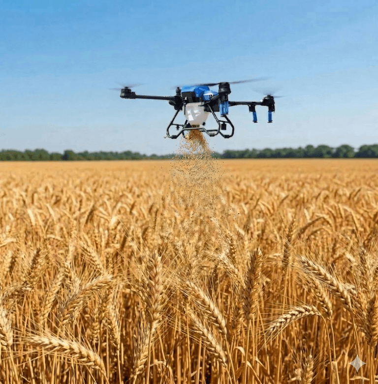 Drone en train de semer